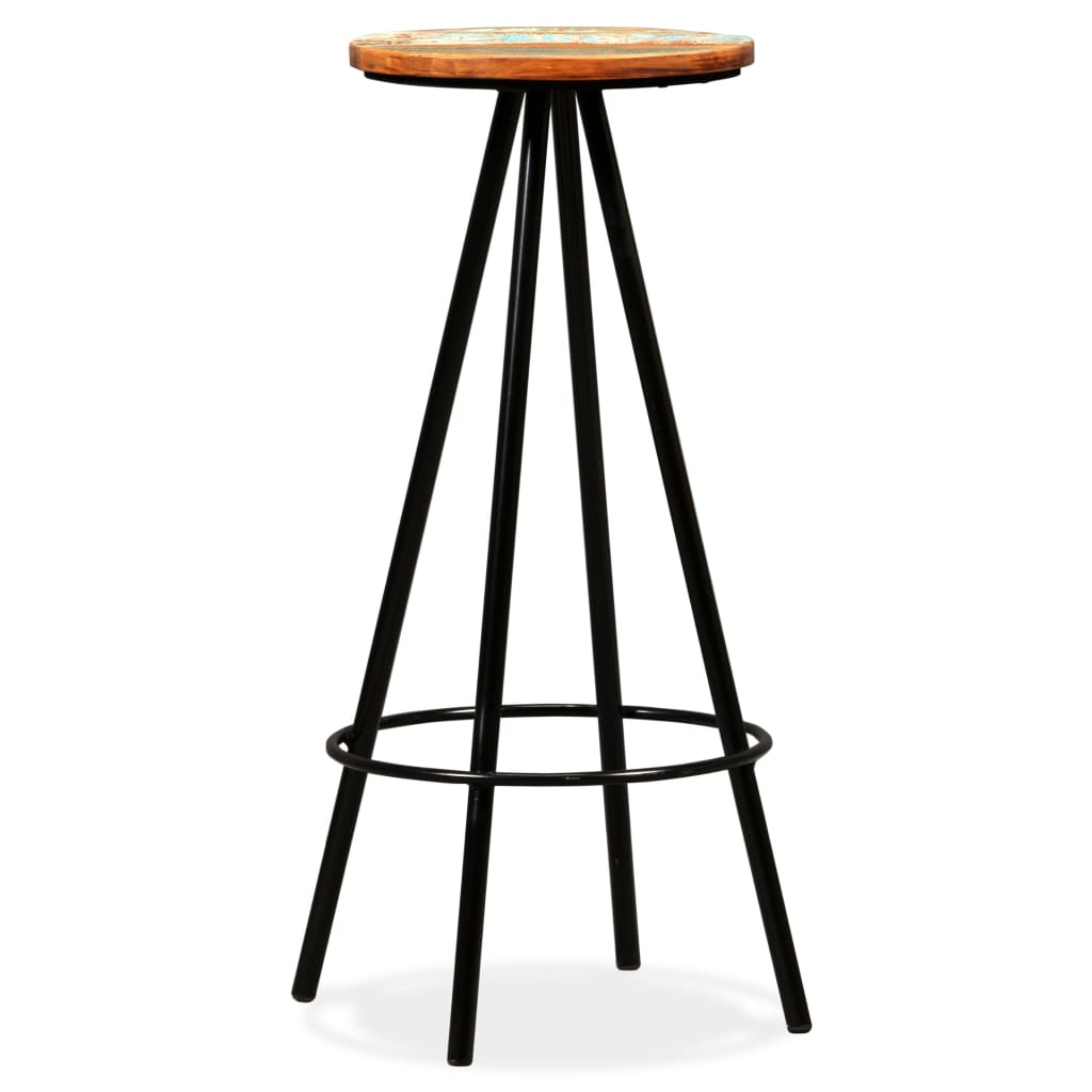 vintage style solid Reclaimed Wood bar stool