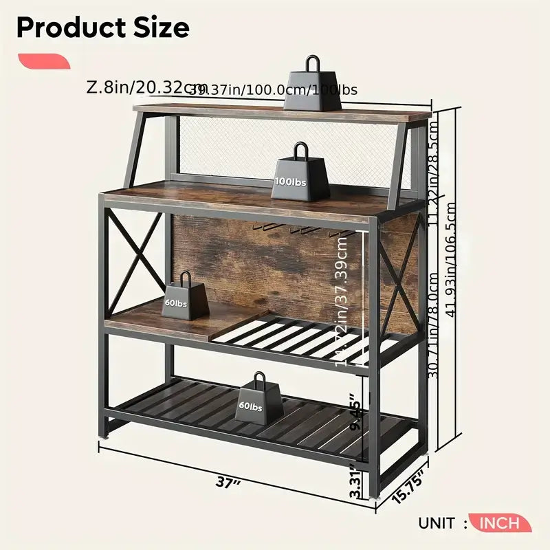 wood Freestanding Drinks Cabinet
