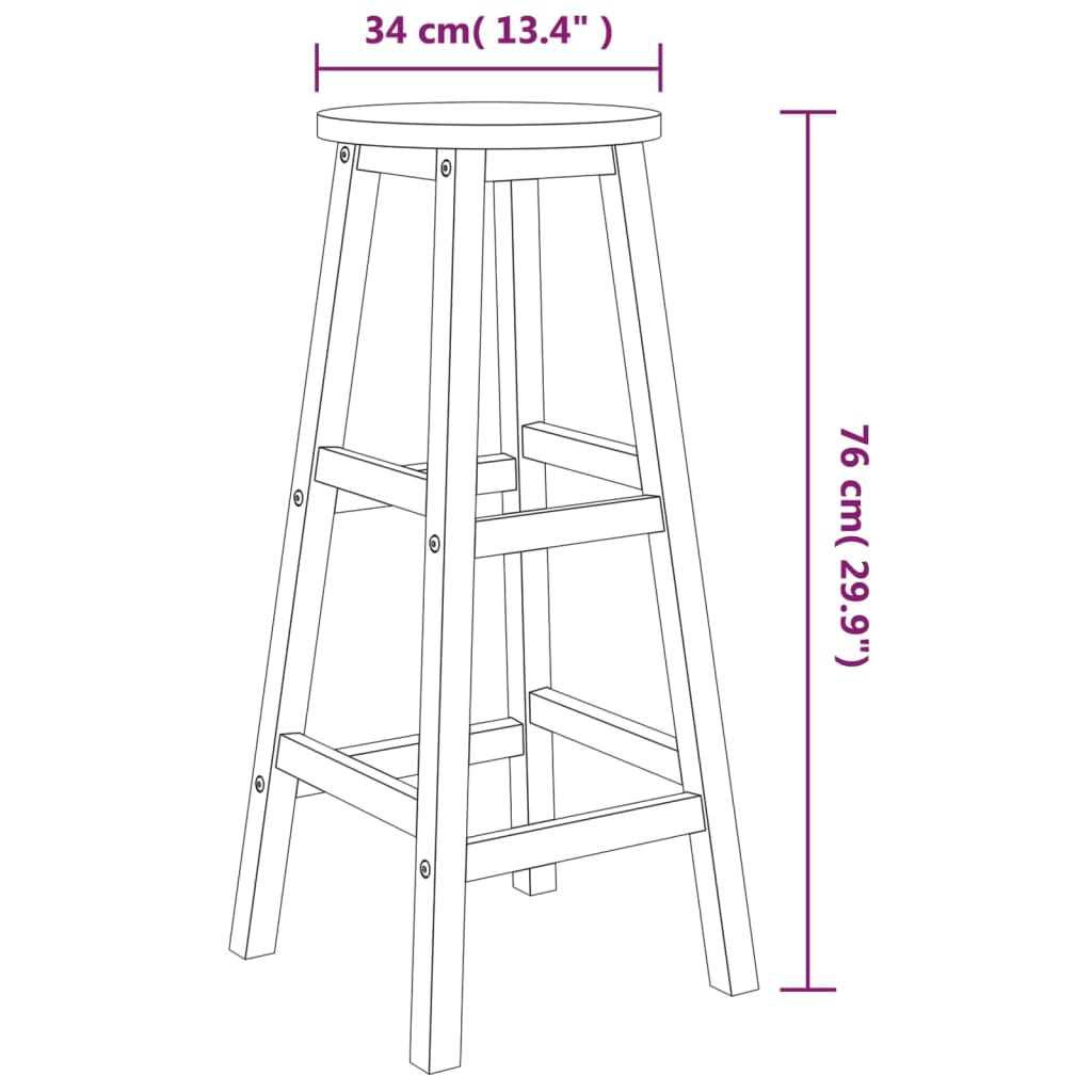 wood Solid table set and stool
