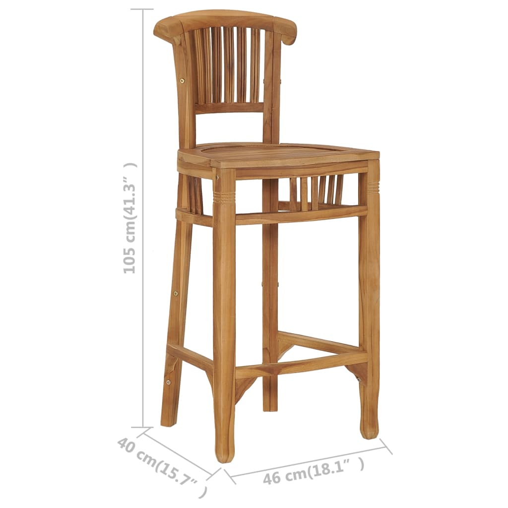wood bar chair Solid