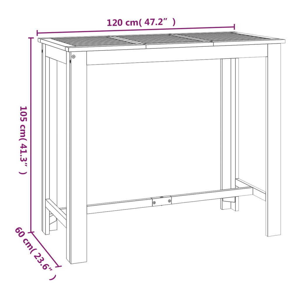 wood bar table - for home bars
