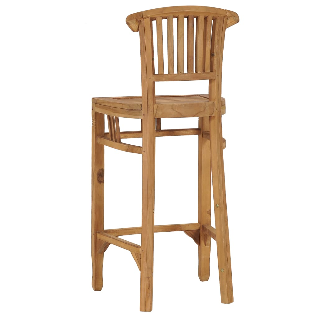 wood teak Bar Chair Solid