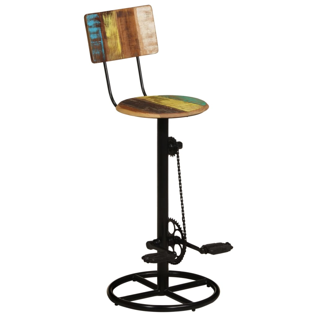 wood with black legs - Bar Stools 2 pcs