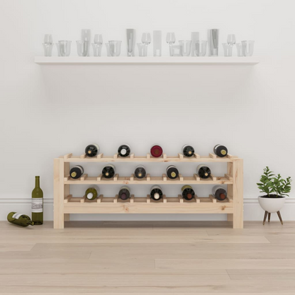 109.5x30x42 cm Solid Wood Pine - Wine Rack 