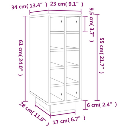 10 wine storage wood unit