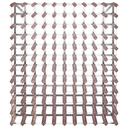  120 Bottle Wine Rack for Brown Solid Wood Pine
