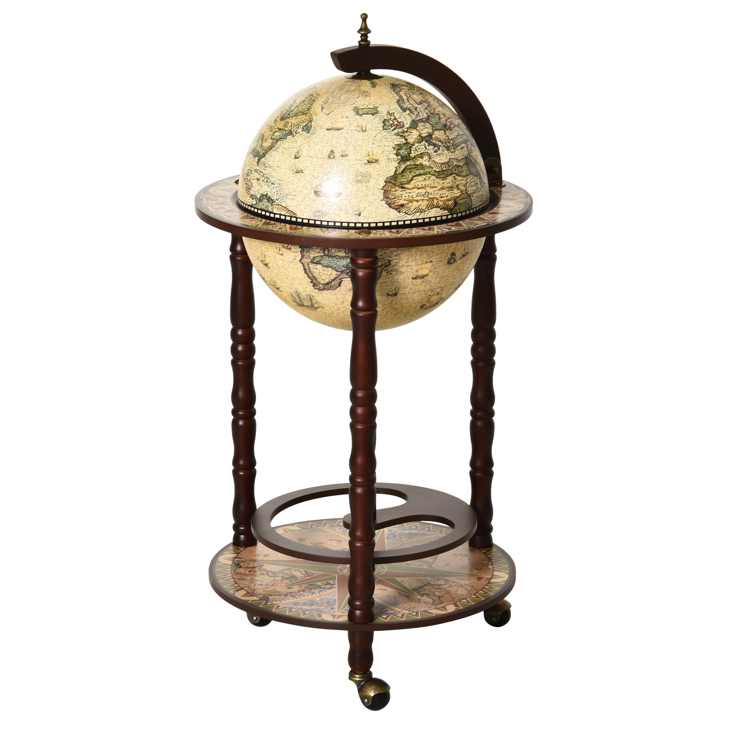 Globe Shaped Retro Style Mini Bar Drink Cabinet