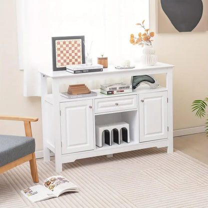 White Wooden Drink Cabinet