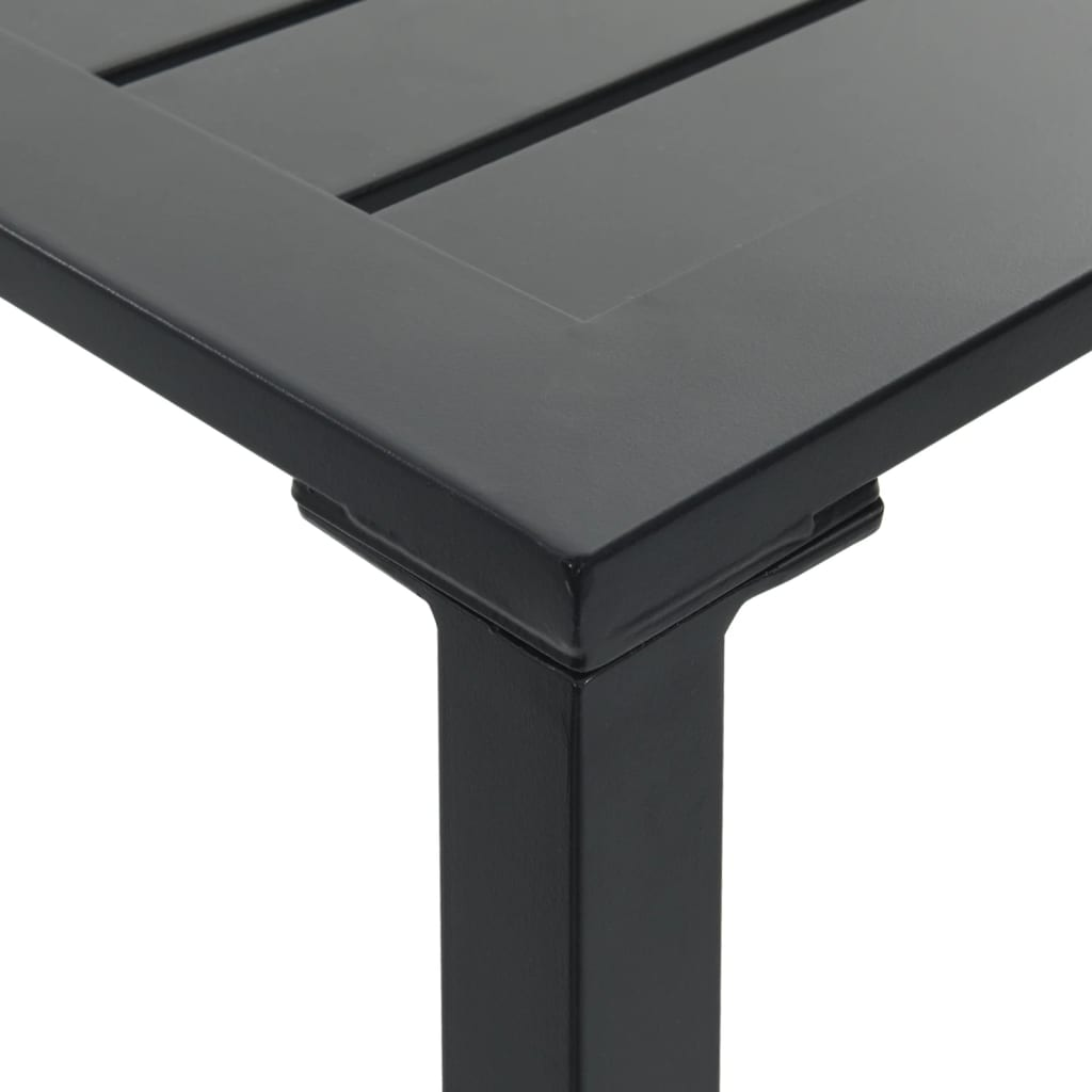 200x100x110 cm Powder-coated black table