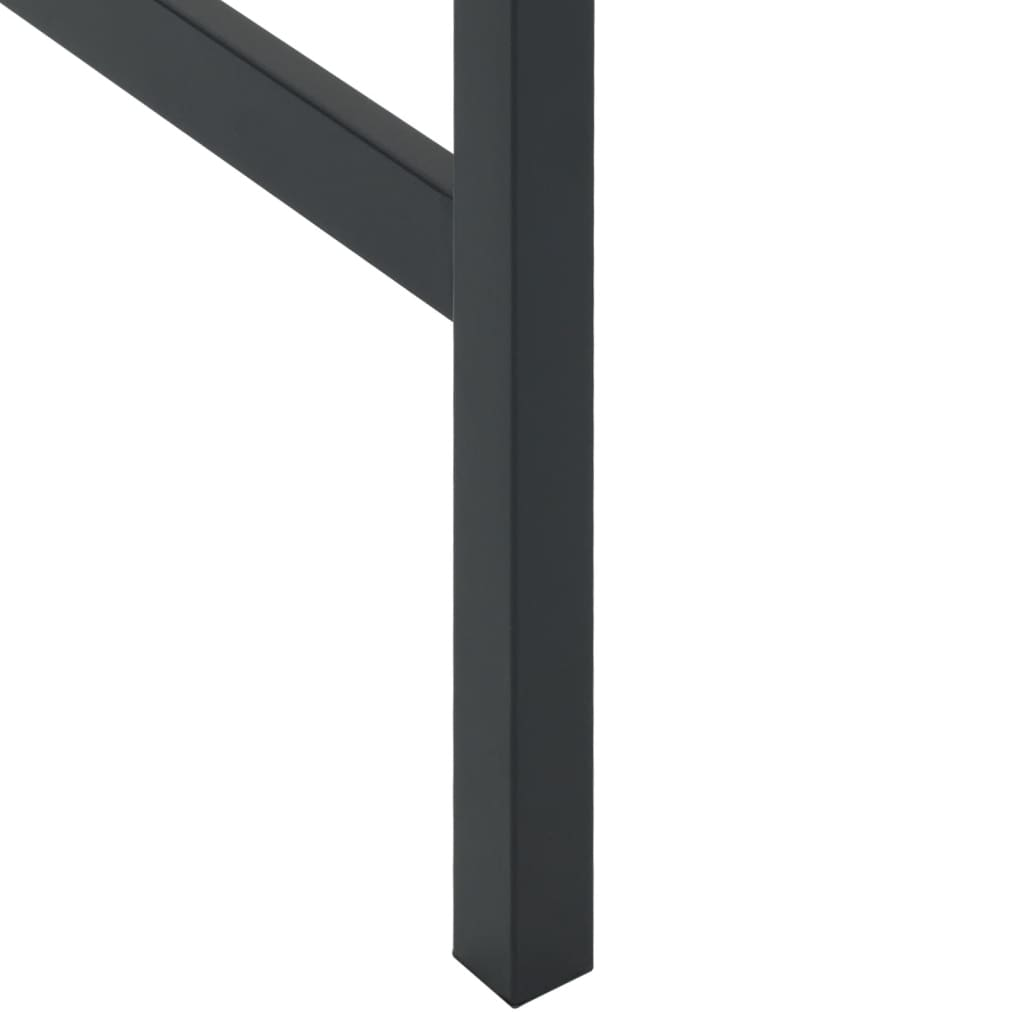 200x100x110 cm Powder-coated black table legs