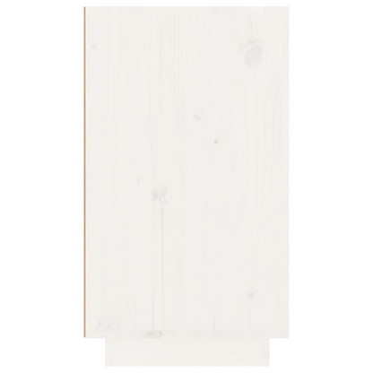 23x34x61 cm Solid Wood Pine - Wine Unit White 