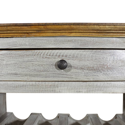 vidaXL Wine Rack Solid Reclaimed Wood 55x23x85 cm