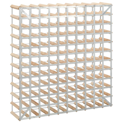 vidaXL Wine Rack for 120 Bottles Solid Pinewood