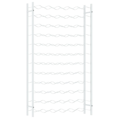 vidaXL Wine Rack for 72 Bottles White Metal