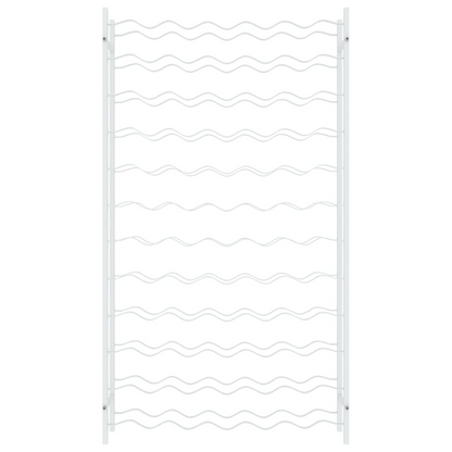 vidaXL Wine Rack for 72 Bottles White Metal