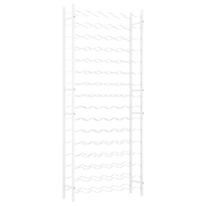 vidaXL Wine Rack for 96 Bottles White Metal