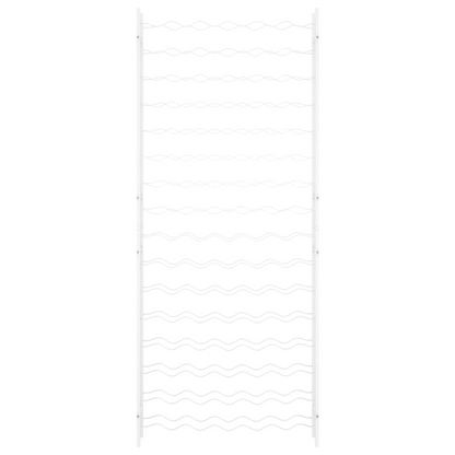 vidaXL Wine Rack for 96 Bottles White Metal