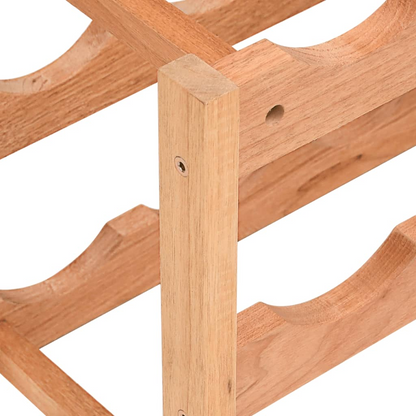 vidaXL Wine Rack for 12 Bottles Solid Wood Walnut
