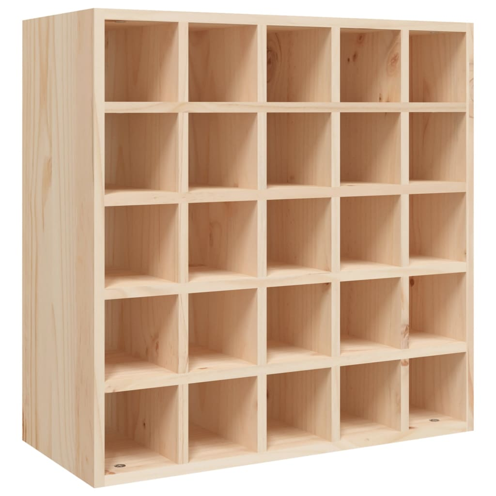 vidaXL Wine Cabinet 56x25x56 cm Solid Wood Pine