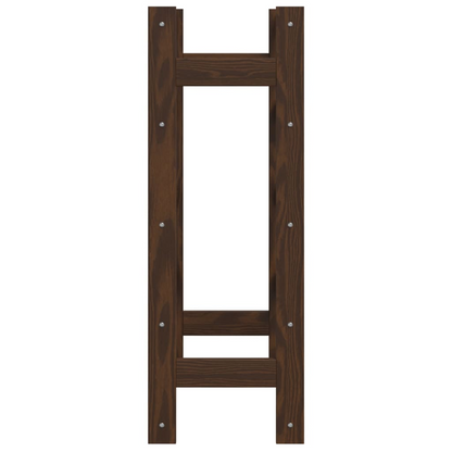 vidaXL Wine Rack for 20 Bottles Brown Solid Wood Pine