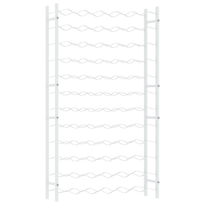 vidaXL Wine Rack for 72 Bottles White Metal