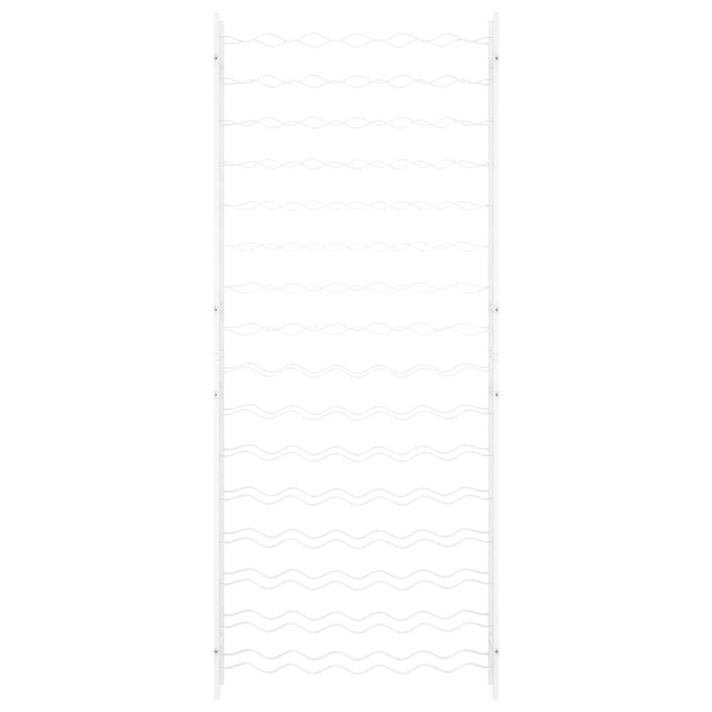 vidaXL Wine Rack for 96 Bottles White Metal