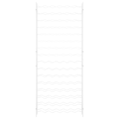 vidaXL Wine Rack for 96 Bottles White Metal