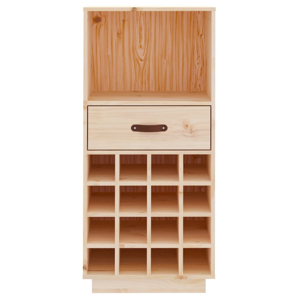 vidaXL Wine Cabinet 45x34x100 cm Solid Wood Pine