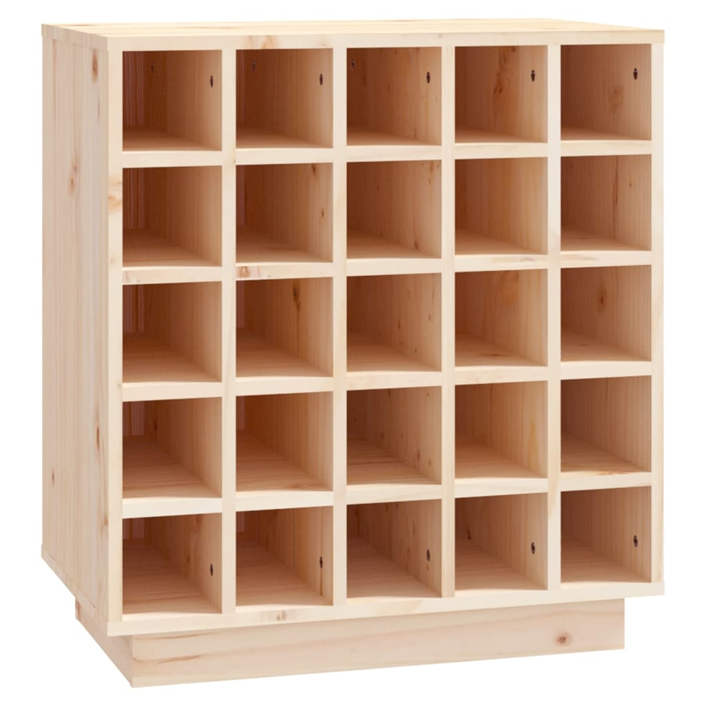 vidaXL Wine Cabinet 55.5x34x61 cm Solid Wood Pine