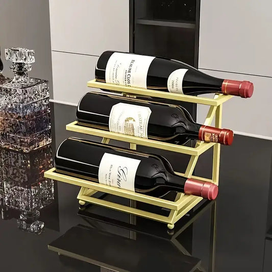 3 Bottle Wine Rack Display