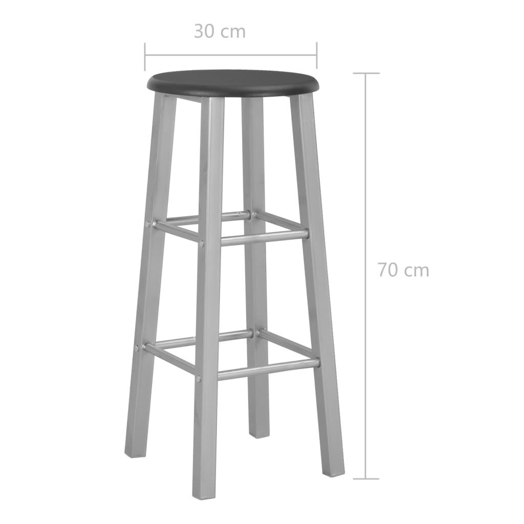 3 Piece Bar stool - grey top