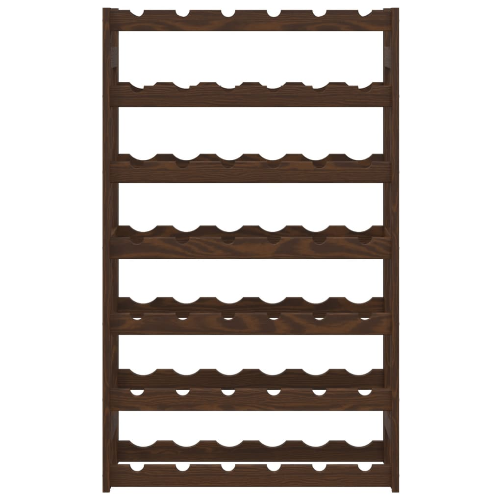 42 Bottle Brown Solid Wood Pine - Wine Rack