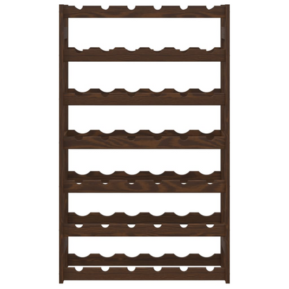 42 Bottle Brown Solid Wood Pine - Wine Rack