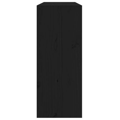 4 part Solid Pine - Wine Units Black