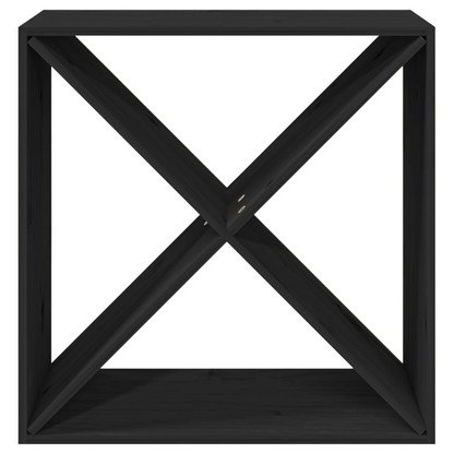 4 part Solid Wood Pine - Wine Units Black