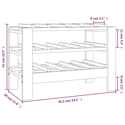 61.5x30x42cm wooden Wine Rack 