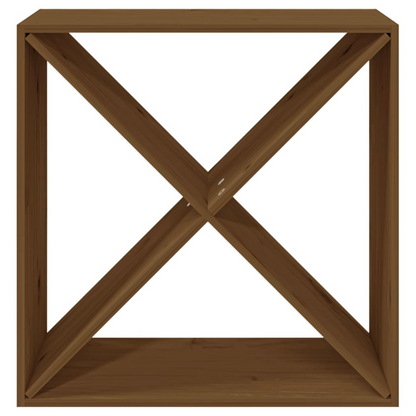 62x25x62 cm Solid Wood Pine - Honey Brown colour