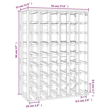 70x33x94cm Wine Racks Pine Solid Wood