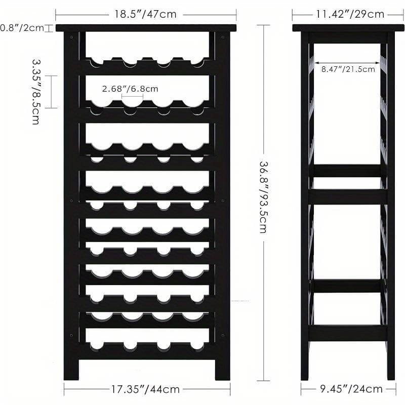 7 Tier Bamboo Wine Rack