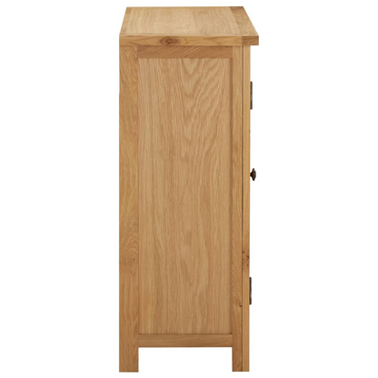  80x32x80 cm Solid Oak Wood - 11 Bottles