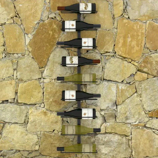 9 Bottle Wall Mounted Wine Rack