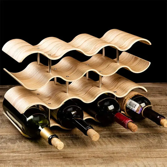 Bamboo Countertop Wine Rack