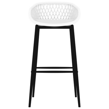 Bar Chairs 4 pcs White mesh