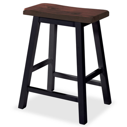 Bar Set 3 Pieces MDF - brown top Black legs 