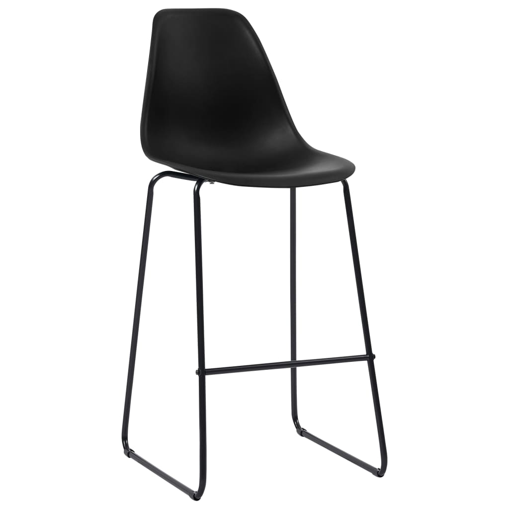 Bar Set Plastic Black chair