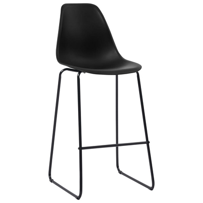 Bar Set Plastic Black chairs set