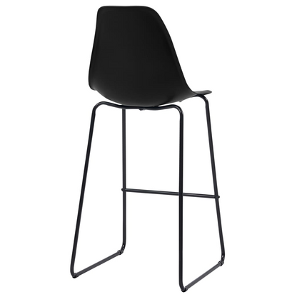 Bar Set Plastic chair - black