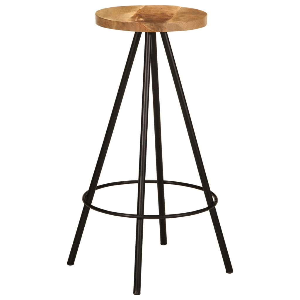 Bar Set Solid Wood Mango stools