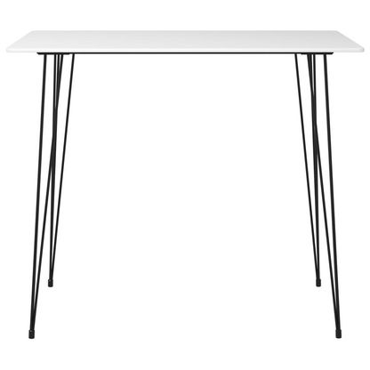 Bar Set White table - black thin legs