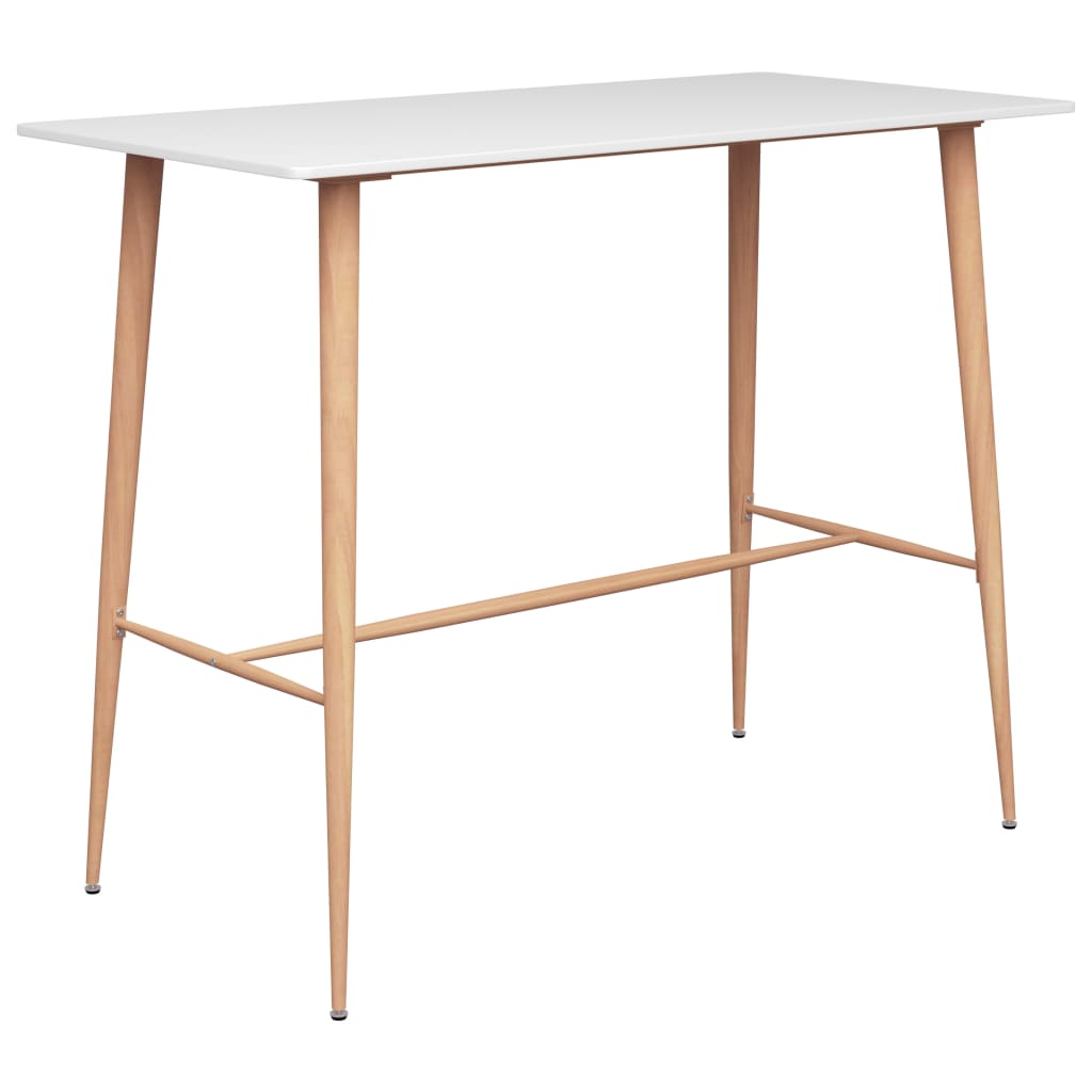 Bar Set White table top - vidaXL 